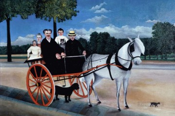 La trampa del viejo Junier 1908 Henri Rousseau Postimpresionismo Primitivismo ingenuo Pinturas al óleo